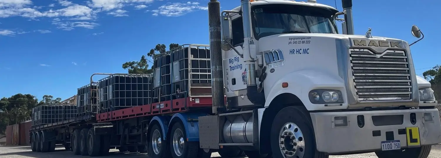 Truck on highway