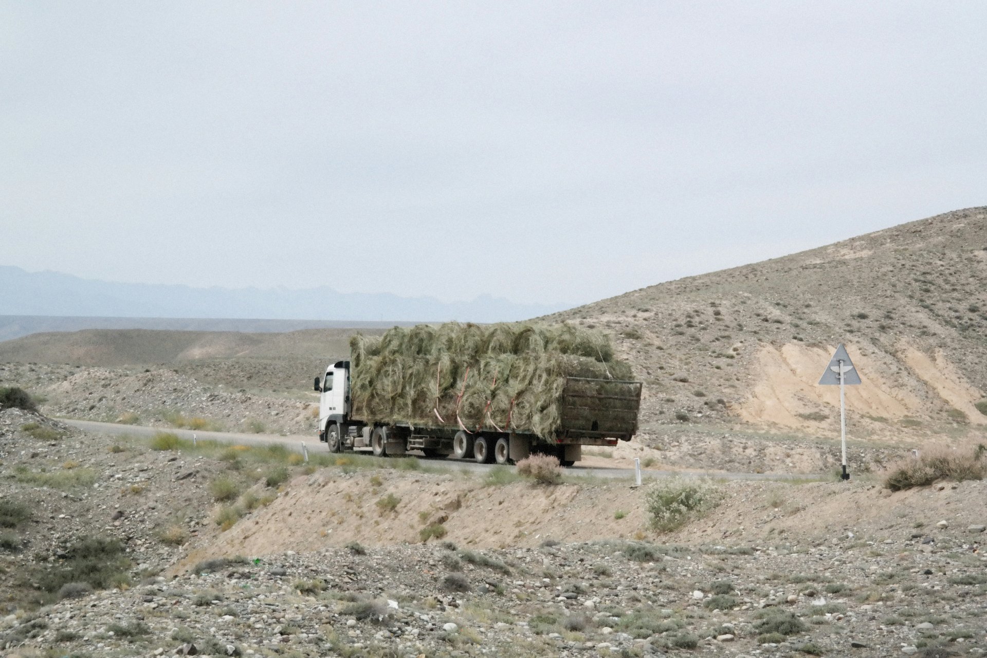 Truck on highway